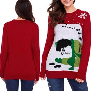 Grandma Got Run Over By A Reindeer Ugly Christmas Sweater | Unisex size Med